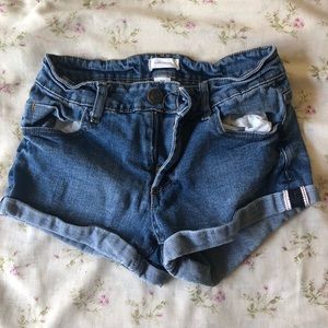 denim shorts